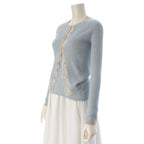 Dior Hiver Galliano Era Cashmere Silk Lace Decoration Knit Nosleeve — view 2