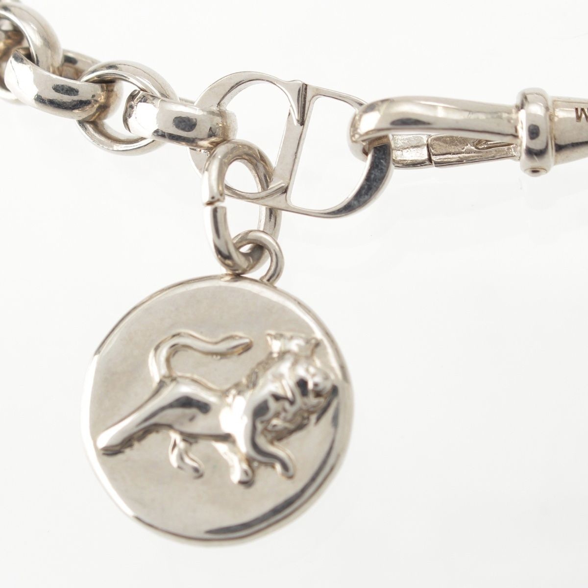 Dior Peter Doig Lion Motif Bracelet Silver
