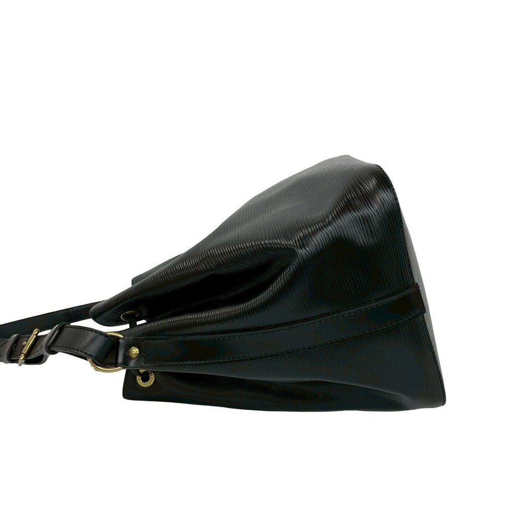 Louis Vuitton Vintage Noe Epi Leather Drawstring Shoulder Bag Black