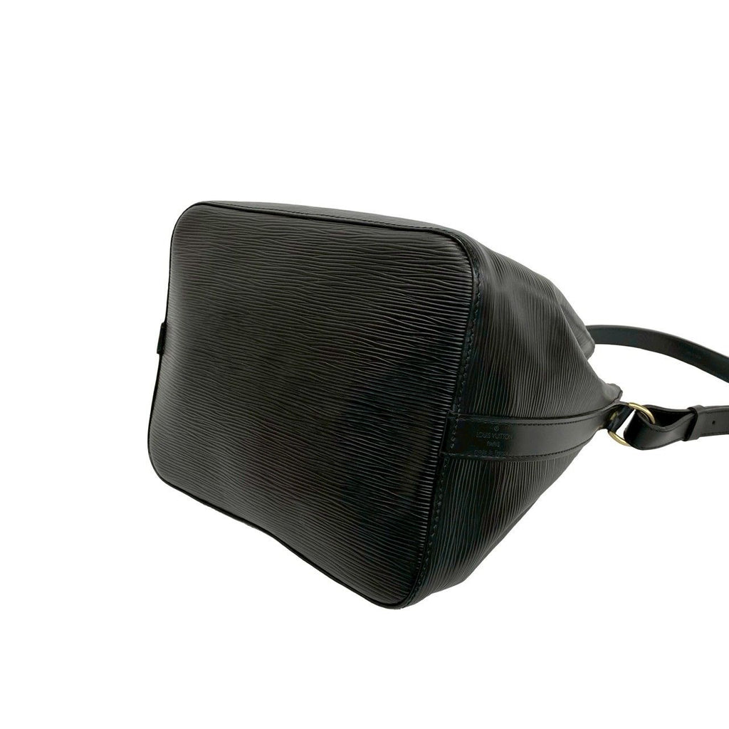 Louis Vuitton Vintage Noe Epi Leather Drawstring Shoulder Bag Black