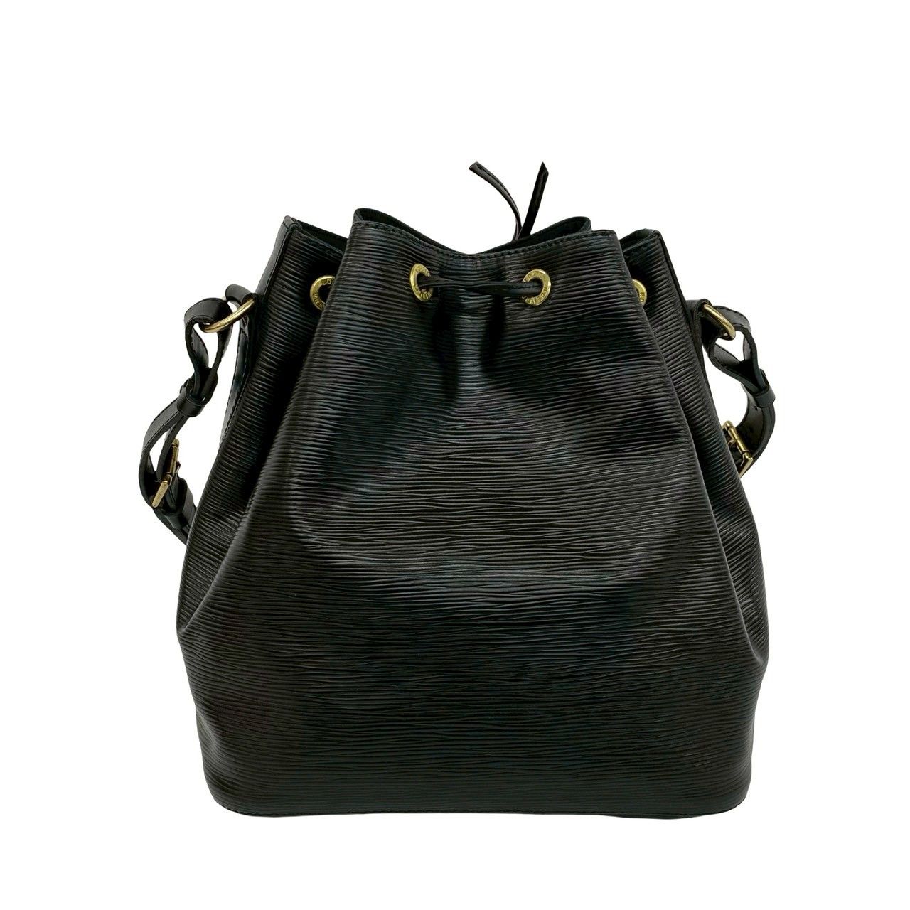 Louis Vuitton Vintage Noe Epi Leather Drawstring Shoulder Bag Black
