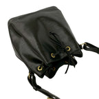 Louis Vuitton Vintage Noe Epi Leather Drawstring Shoulder Bag Black