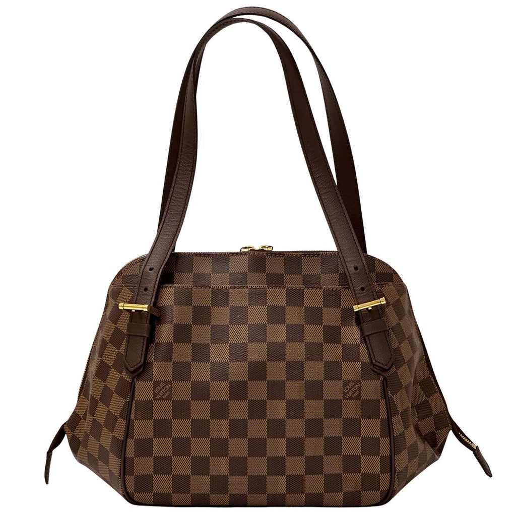 Louis Vuitton Damier Shoulder Bag Belem MM Ebene Brown