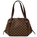Louis Vuitton Damier Shoulder Bag Belem MM Ebene Brown