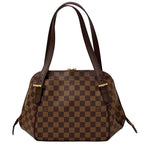 Louis Vuitton Damier Shoulder Bag Belem MM Ebene Brown