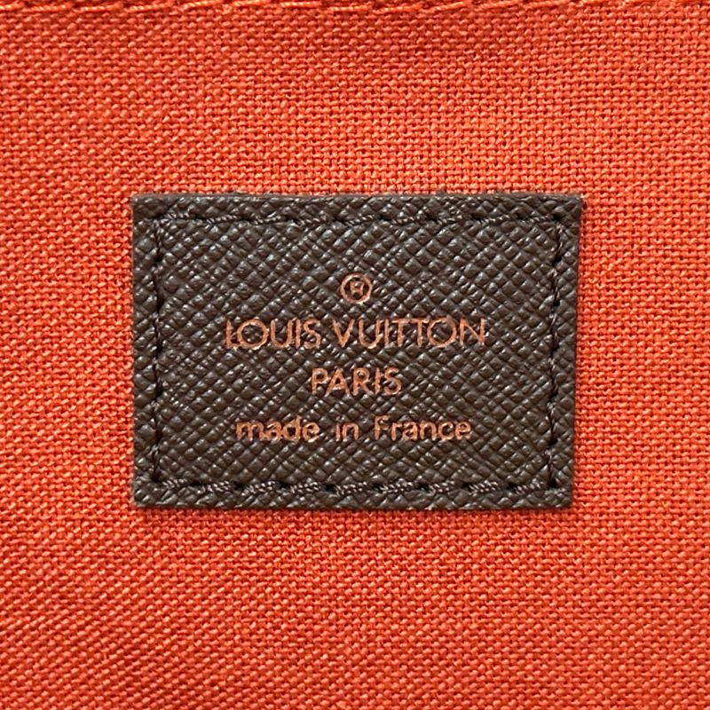 Louis Vuitton Damier Shoulder Bag Belem MM Ebene Brown — view 6