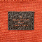 Louis Vuitton Damier Shoulder Bag Belem MM Ebene Brown — view 6