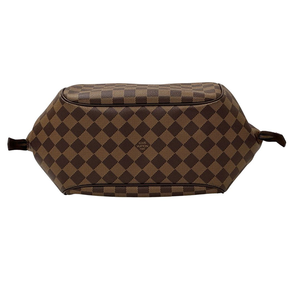 Louis Vuitton Damier Shoulder Bag Belem MM Ebene Brown — view 4