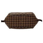 Louis Vuitton Damier Shoulder Bag Belem MM Ebene Brown — view 4