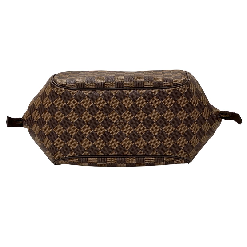 Louis Vuitton Damier Shoulder Bag Belem MM Ebene Brown — view 4