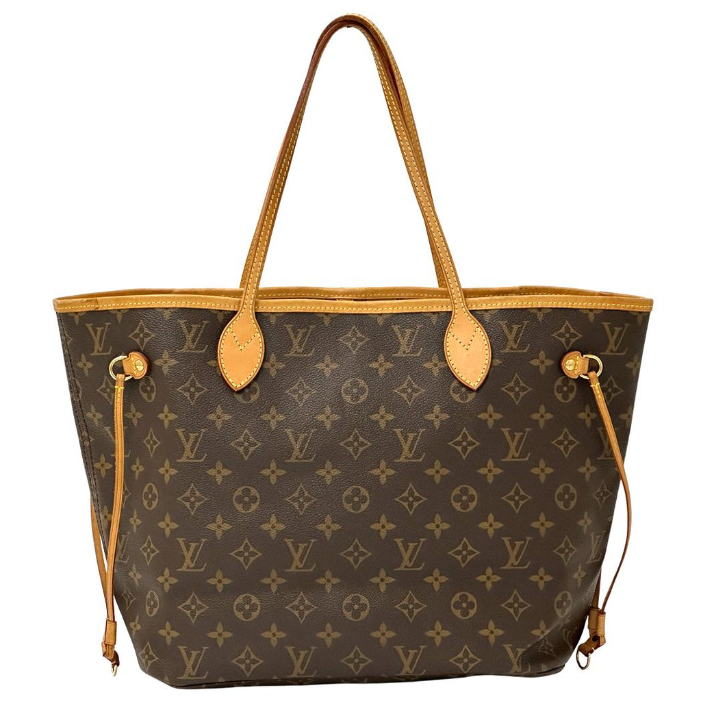 Louis Vuitton Monogram Tote Neverfull MM Brown Shoulder