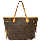 Louis Vuitton Monogram Tote Neverfull MM Brown Shoulder