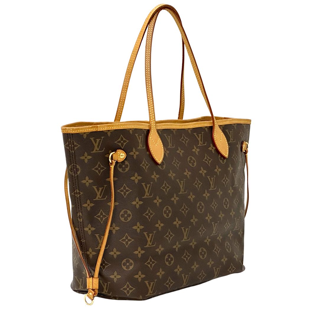 Louis Vuitton Monogram Tote Neverfull MM Brown Shoulder — view 3