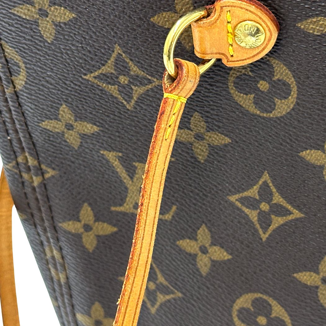 Louis Vuitton Monogram Tote Neverfull MM Brown Shoulder — view 9