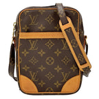 Louis Vuitton Monogram Shoulder Bag Danube Brown Compact