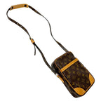 Louis Vuitton Monogram Shoulder Bag Danube Brown Compact — view 3