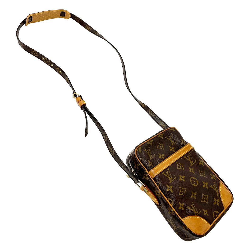 Louis Vuitton Monogram Shoulder Bag Danube Brown Compact — view 3