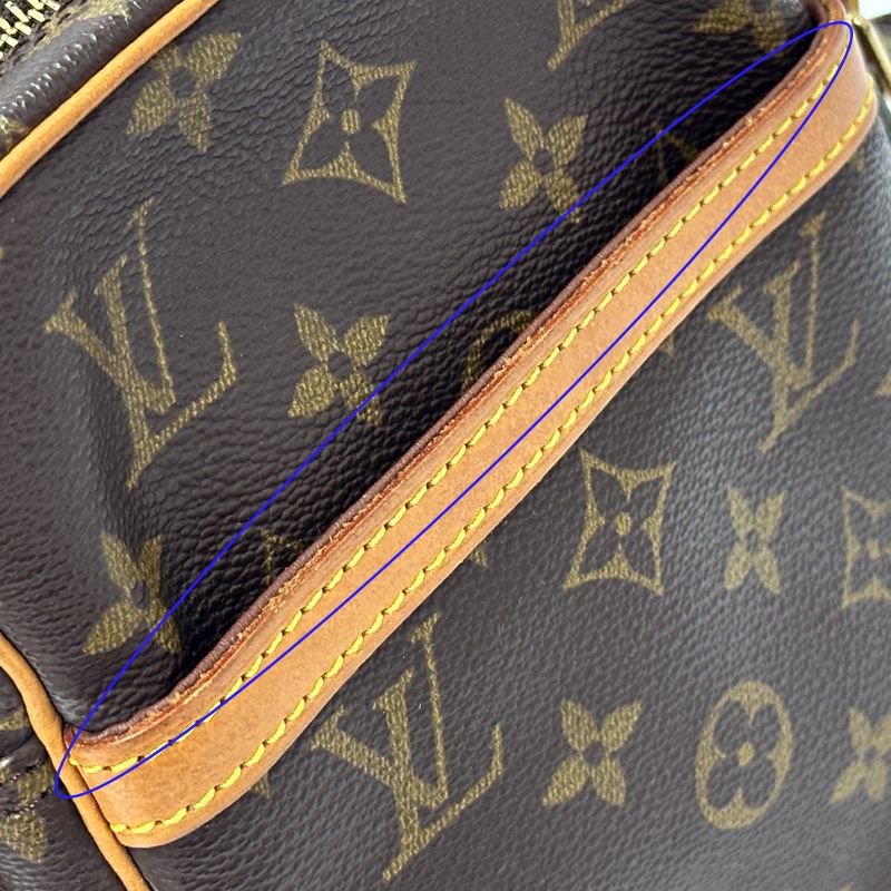 Louis Vuitton Monogram Shoulder Bag Danube Brown Compact — view 9