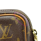Louis Vuitton Monogram Shoulder Bag Danube Brown Compact — view 8