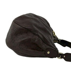Gucci Guccissima GG Logo Patter Leather Shoulder Bag Tote Brown — view 6