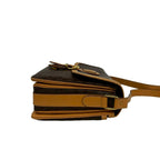 Celine Vintage Macadam Blason Triomphe Pattern Leather Shoulder Bag Pochette