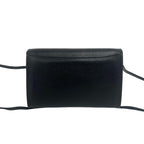 Saint Laurent Vintage YSL Logo Leather Shoulder Bag Crossbody Black — view 3