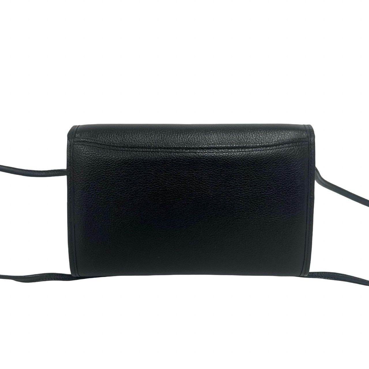Saint Laurent Vintage YSL Logo Leather Shoulder Bag Crossbody Black — view 3