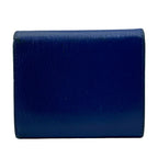 Prada Vitello Move Trifold Wallet Folding Leather Blue High Quality Daily — view 2