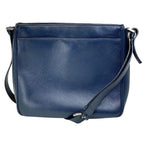 Prada Shoulder Bag Stripe Saffiano Leather Navy Crossbody Lightweight — view 2