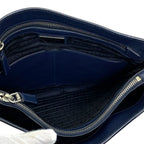 Prada Shoulder Bag Stripe Saffiano Leather Navy Crossbody Lightweight — view 5