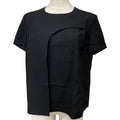 Hermes Short Sleeve Top Shirt Top Silk Wool Black High Quality Daily Practical