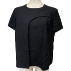 Hermes Short Sleeve Top Shirt Top Silk Wool Black High Quality Daily Practical