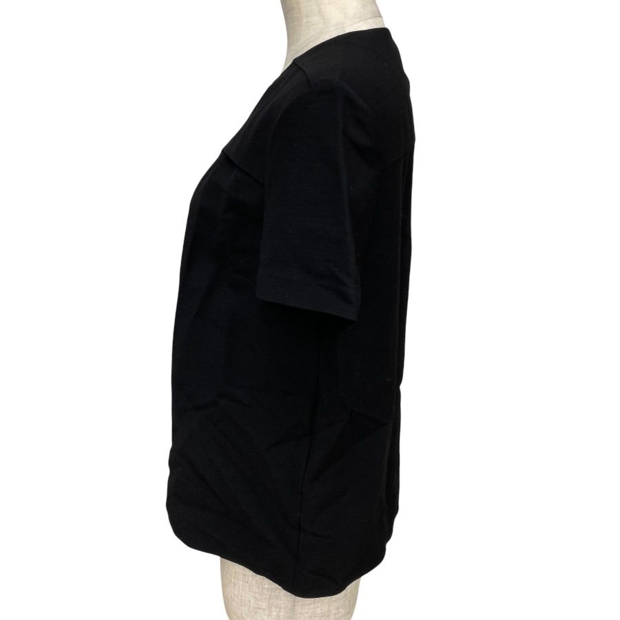 Hermes Short Sleeve Top Shirt Top Silk Wool Black High Quality Daily Practical — view 2