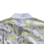 Hermes Puzzle Vegetal Short Sleeve Polo Shirt Top Cotton White Yellow Gray High — view 8