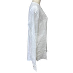 Hermes Long Sleeve Band Color Shirt Linen White High Quality Daily Practical — view 4