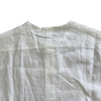 Hermes Long Sleeve Band Color Shirt Linen White High Quality Daily Practical — view 8