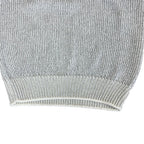Hermes V-neck Knit Vest Cotton White Fine Daily Practical — view 7