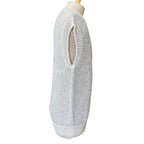 Hermes V-neck Knit Vest Cotton White Fine Daily Practical — view 4
