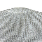 Hermes V-neck Knit Vest Cotton White Fine Daily Practical — view 8
