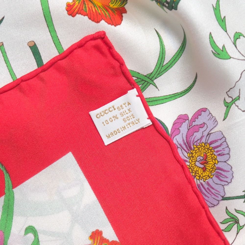 Gucci Vintage Flora Scarf Silk Twill — view 6