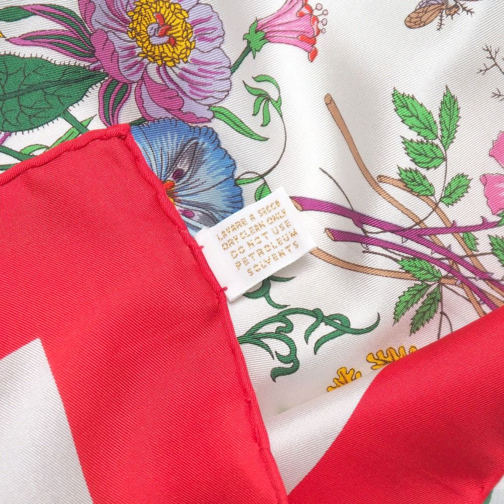Gucci Vintage Flora Scarf Silk Twill — view 7