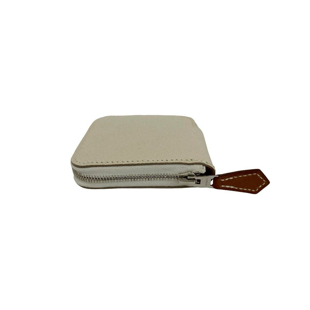 Hermes Azap Compact Silk in Veau Coin Case Gris Perle — view 4