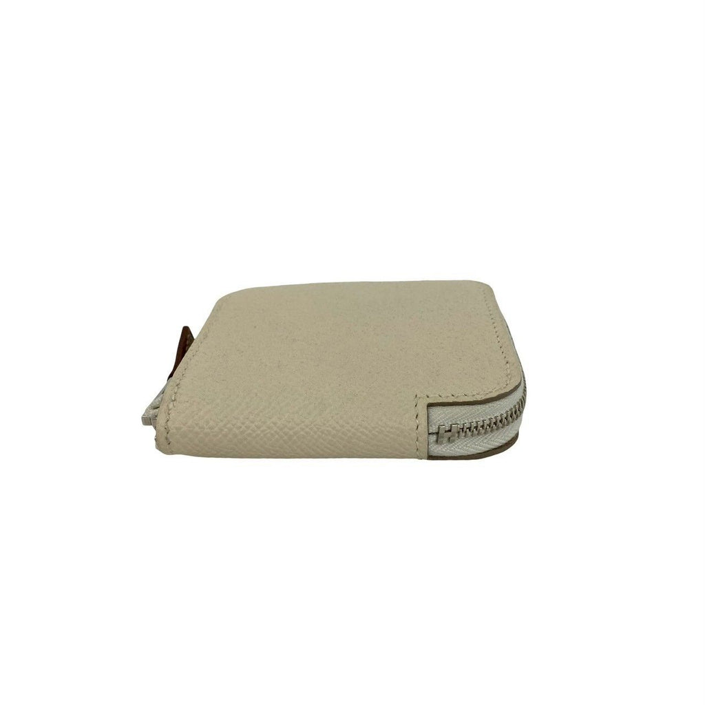Hermes Azap Compact Silk in Veau Coin Case Gris Perle — view 6