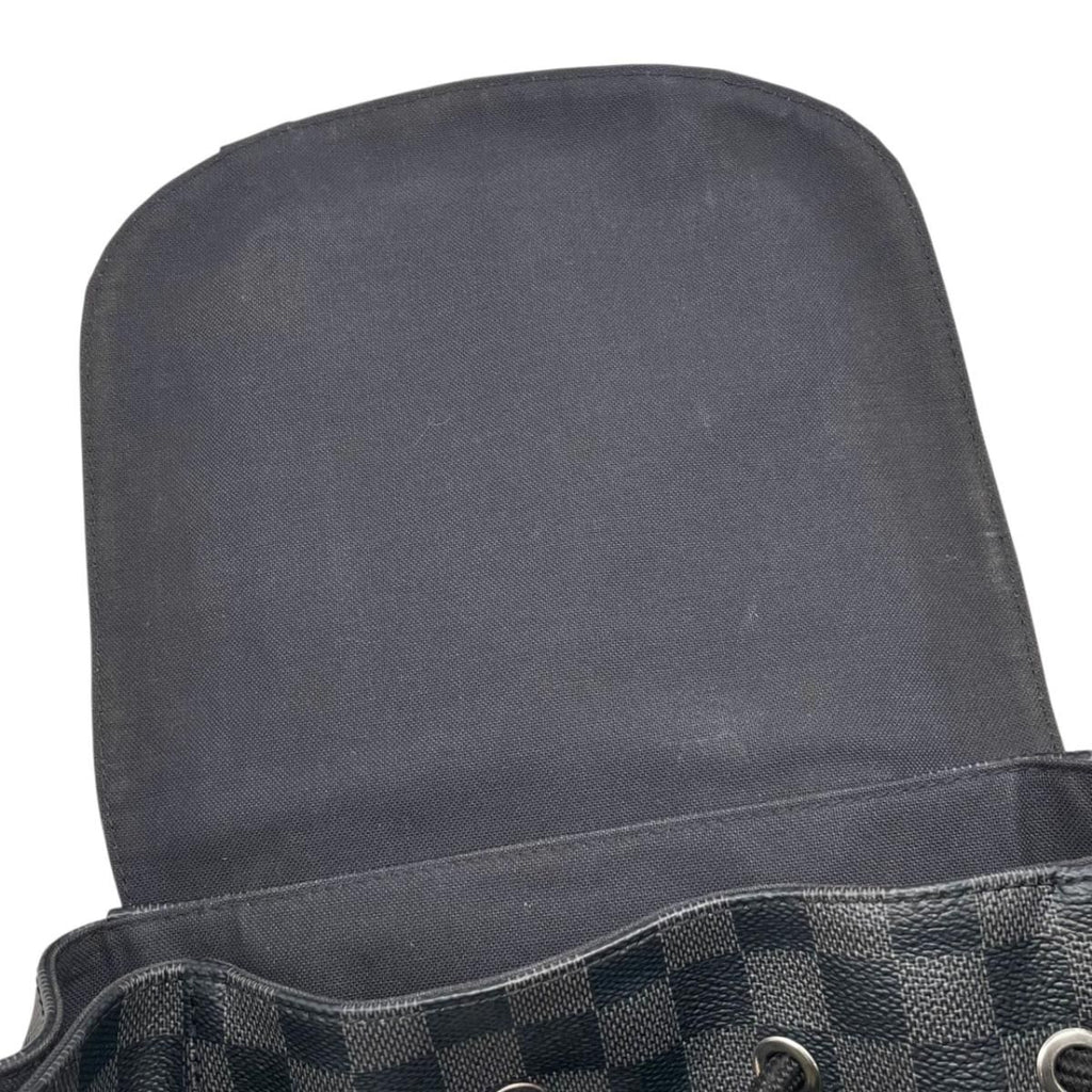 Louis Vuitton Backpack Christopher MM Damier Graphite Black Gray — view 9