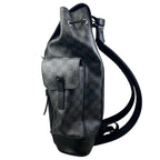 Louis Vuitton Backpack Christopher MM Damier Graphite Black Gray — view 3