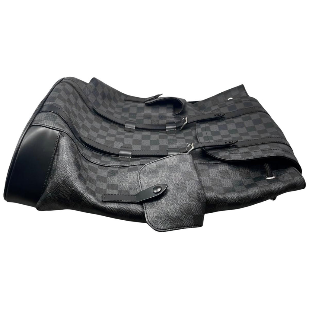 Louis Vuitton Backpack Christopher MM Damier Graphite Black Gray — view 8