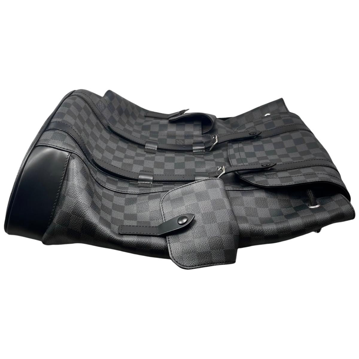 Louis Vuitton Backpack Christopher MM Damier Graphite Black Gray — view 8