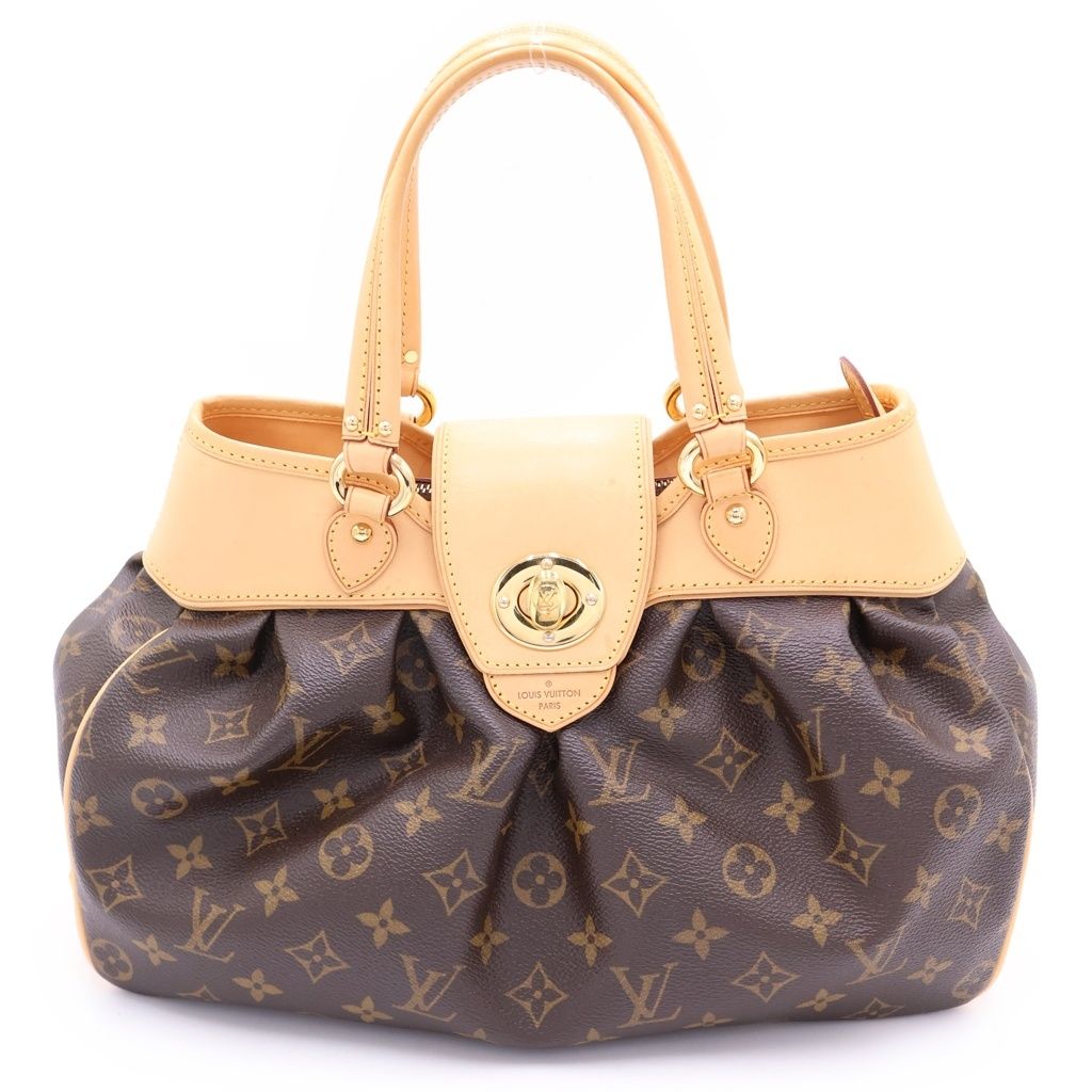 Louis Vuitton Monogram Boetie PM Leather Handbag Brown
