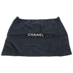 Chanel Bicolor 35 Lambskin Gold 2-Way Boston Bag Black — view 9