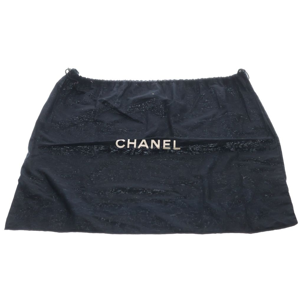 Chanel Bicolor 35 Lambskin Gold 2-Way Boston Bag Black — view 9
